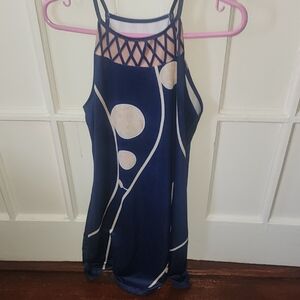 Stylish Blue Sleeveless Women's Top